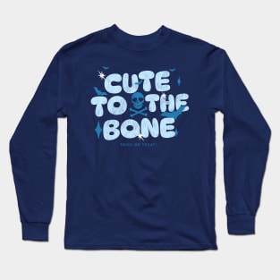 Cute to the Bone Skull & Bats for Halloween Long Sleeve T-Shirt